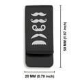 thumbnail image 2 of Stainless Steel Mustache Dad Classic Slim Money Clip Credit Card Holder, 2 of 2