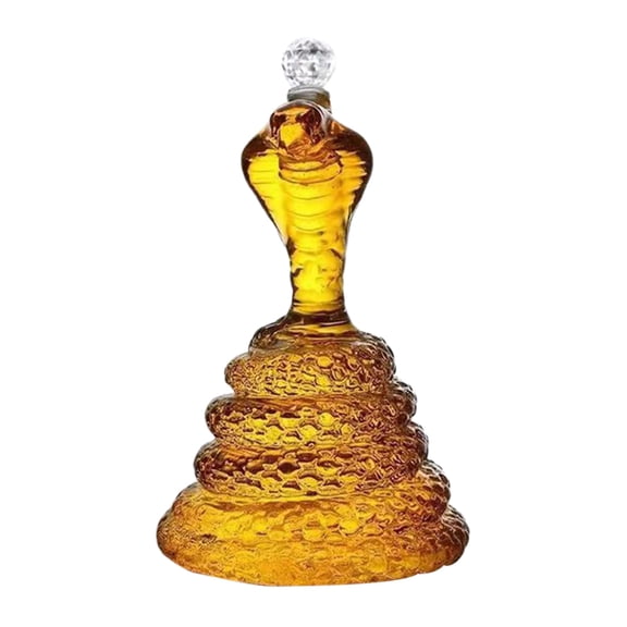 Homelife Snake Whiskey Decanter Funny Animal Bottle for Whiskey Lovers Whiskey Storage Container Housewarming Gift for Whiskey Enthusiast Dad Husband Boyfriend