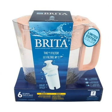 Brita Metro Water Filteration System Pitcher 6 Cup Pink BPA Free