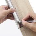 thumbnail image 3 of Amdohai Stainless Steel Marking Line Ruler T-shaped Hole/Right Angle Scribing Ruler Carpenter Woodworking Measuring Tool, 3 of 8