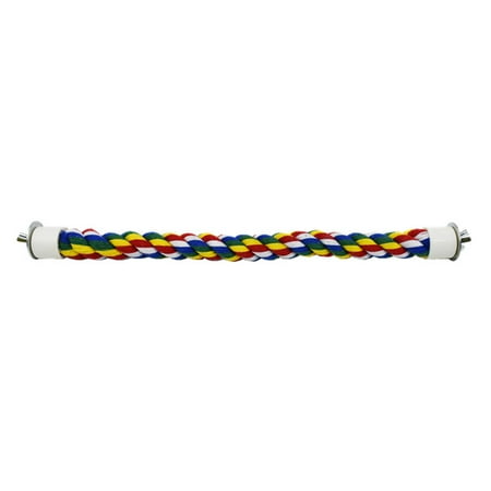 Bird Bendable Rope Perch Cage Stand Toys for Budgie Cockatiels Conures Finches Small Parakeets Climbing Cotton Rope