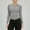 Grey, variant on WTXUE Crewneck Sweatshirt Tube Tops Long Sleeve Shirts Basic Solid Tight Slim Fit Cropped Shirt Workout Yoga Pullover Womens Shirts Plain Blouses Womens Shirts Blouses Light Blue L