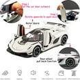 thumbnail image 3 of Coche de juguete Therina Koenigsegg Jesko 1/24 de aleación blanca con sonido, 3 of 6