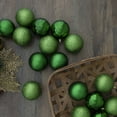 thumbnail image 2 of Northlight 16ct Shatterproof 4-Finish Christmas Ball Ornament Set 3” - Green, 2 of 3