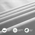 thumbnail image 4 of Amolife King Size Platform Bed Frame with Upholstered Velvet Channel Headboard, White, 4 of 9
