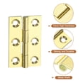 thumbnail image 4 of Uxcell 4 Paquete de Bisagras de Gozne Plegables, 1.5 Pulgadas de Latón, Bisagras de Puerta Pequeñas para Gabinete, 4 of 7