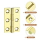 thumbnail image 4 of Uxcell 4 Paquete de Bisagras de Gozne Plegables, 1.5 Pulgadas de Latón, Bisagras de Puerta Pequeñas para Gabinete, 4 of 7