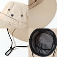 thumbnail image 2 of Fgnfyis Breathable Wide Brim Sun Hats for Women and Men Adjustable Outdoor Summer Hat for Camping Travel Beach Khaki, 2 of 9