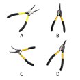 thumbnail image 3 of Circlip Pliers Spring Loaded Repair Needle Nose Nipper Handheld Household Professional Clamping Crimping Tool Craftsman DIY Inner Straight, 3 of 9