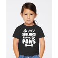 thumbnail image 2 of Wild Bobby My Siblings Have Paws Funny Pets Pet Dog Owner Toddler Crew Graphic T-Shirt, 2 of 6