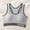 Gray, variant on Yoga Bras for Women Wide Strap Racerback Sports Bra Seamless Back Support Everyday Tshirt Bra