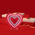 thumbnail image 3 of Valentines Day heart ornaments,Catching Heart Desktop Decoration Delicate Heart Item Tabletop Accessory For Holiday And Decorations,Red, 3 of 8