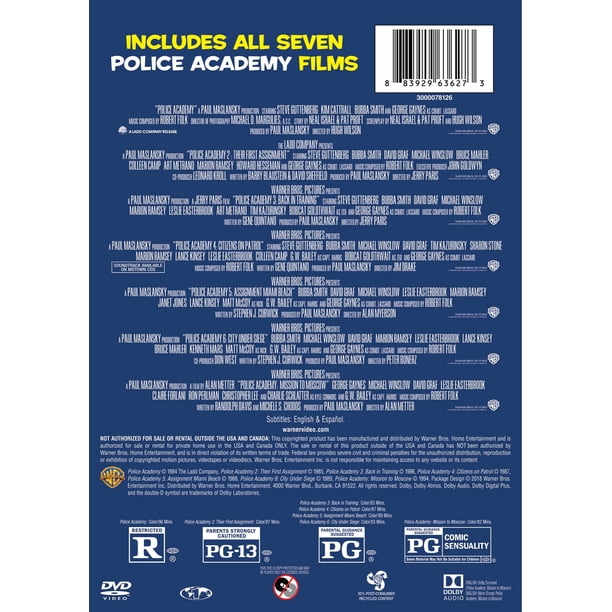 Police Academy 7-Film Collection (DVD) - Walmart Business Supplies