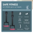thumbnail image 3 of keepw 1 Set Kids Gymnastics Ring Portable Detachable Heavy Duty Nylon Webbing Animal Shape Adjustable Pull-up Gym Rings 2M, 3 of 6