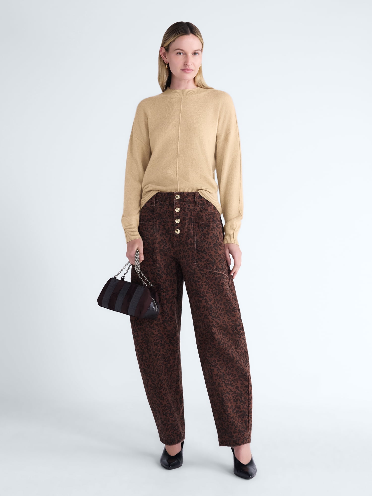 Scoop Women’s Cashmere Wedge Sweater, Lightweight, Sizes XS-XXL