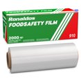 thumbnail image 5 of Ronaldos Food Safety Film| 18 inch x 2000ft Plastic Wrap - Commercial Grade, Great for Sealing and Storage, Used for Food Service Industry| Easy to Use Slide Cutter for Clean Cut Use (1 Box), 5 of 5