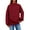 Red, variant on Essential Sweatshirt for Women Soft Crewneck Long Sleeve Loose Fit Casual Lounge Everyday Basic Winter Warm Top