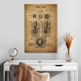 thumbnail image 2 of Elephant Stock Golf Ball Grunge Patent Wall Art - Vertical Canvas Wall Art - Home Office Wall Decor - Patent Canvas - Black And Yellow Decor - 20" x 30", 2 of 4