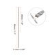 thumbnail image 2 of Uxcell 20pack Brocas Extra Largas, Broca HSS de 1.1mm con Acero de Alta Velocidad de 80mm de Longitud para Metal, Madera y Plástico, 2 of 5
