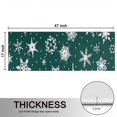 thumbnail image 5 of Kitchen Rugs Sets Of 2,Green Christmas Snowflake Pattern Anti Fatigue Kitchen Mat Rugs Non Slip Washable,Decorative Kitchen Floor Mats for Kitchen,Sink,Laundry,17"X47", 5 of 5