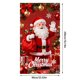 thumbnail image 3 of Cubierta para puerta con escalera de Papá Noel, corona, pancarta colgante, poliéster, interior y exterior, 71 x 35 pulgadas, fiestas navideñas y de Halloween, para el hogar, jardín y patio, 3 of 4