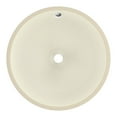thumbnail image 2 of American Imaginations 16-in. W Round Bathroom Undermount Sink Set In Biscuit - Chrome Hardware AI-26767, 2 of 9
