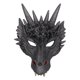 thumbnail image 2 of Cubierta de La Cabeza perfecl Llena de La de La Cabeza Del Dragón de La Malvado Espeluznante Para Adultos Negro, 2 of 5