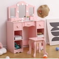 thumbnail image 1 of Eastvita Glow Up Essentials Vanity Set with Mirror - Encouraging Creativity Self-Expression, 1 of 4