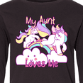 thumbnail image 4 of Inktastic My Aunt Loves Me Unicorn Long Sleeve Youth T-Shirt, 4 of 5