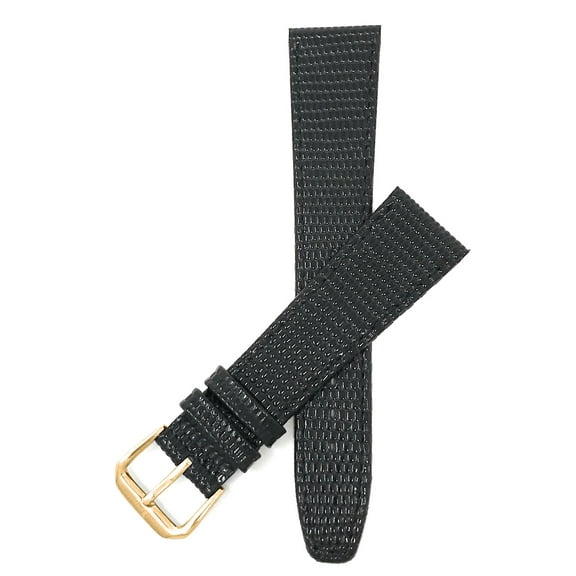 Bandini Leather Watch Band Strap - Slim - 8mm, 10mm, 12mm, 14mm, 16mm, 18mm, 20mm, Lizard Pattern (Also comes in Extra Long, XL)