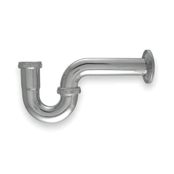 Manufacturer Varies 1-1/2 Dia, Brass, Chrome/Brass, Kitchen, P-Trap 1PNL1