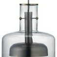 thumbnail image 2 of Jamie Young Co Clyde Contemporary Glass/Metal Pendant in Clear/Gunmetal Gray, 2 of 4
