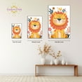thumbnail image 4 of Eastern Print Cute Lion Cartoon Safari Nursery Poster Wall Decor, Colorful Minimal Animal Wall Prints for Baby Room, Bedroom Home Office Classroom Must Have Decoration, UNFRAMED, 16x24, 4 of 4