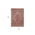 thumbnail image 3 of HomeRoots 515158 10 x 14 ft. Red Tan & Pink Floral Power Loom Rectangle Area Rug, 3 of 5