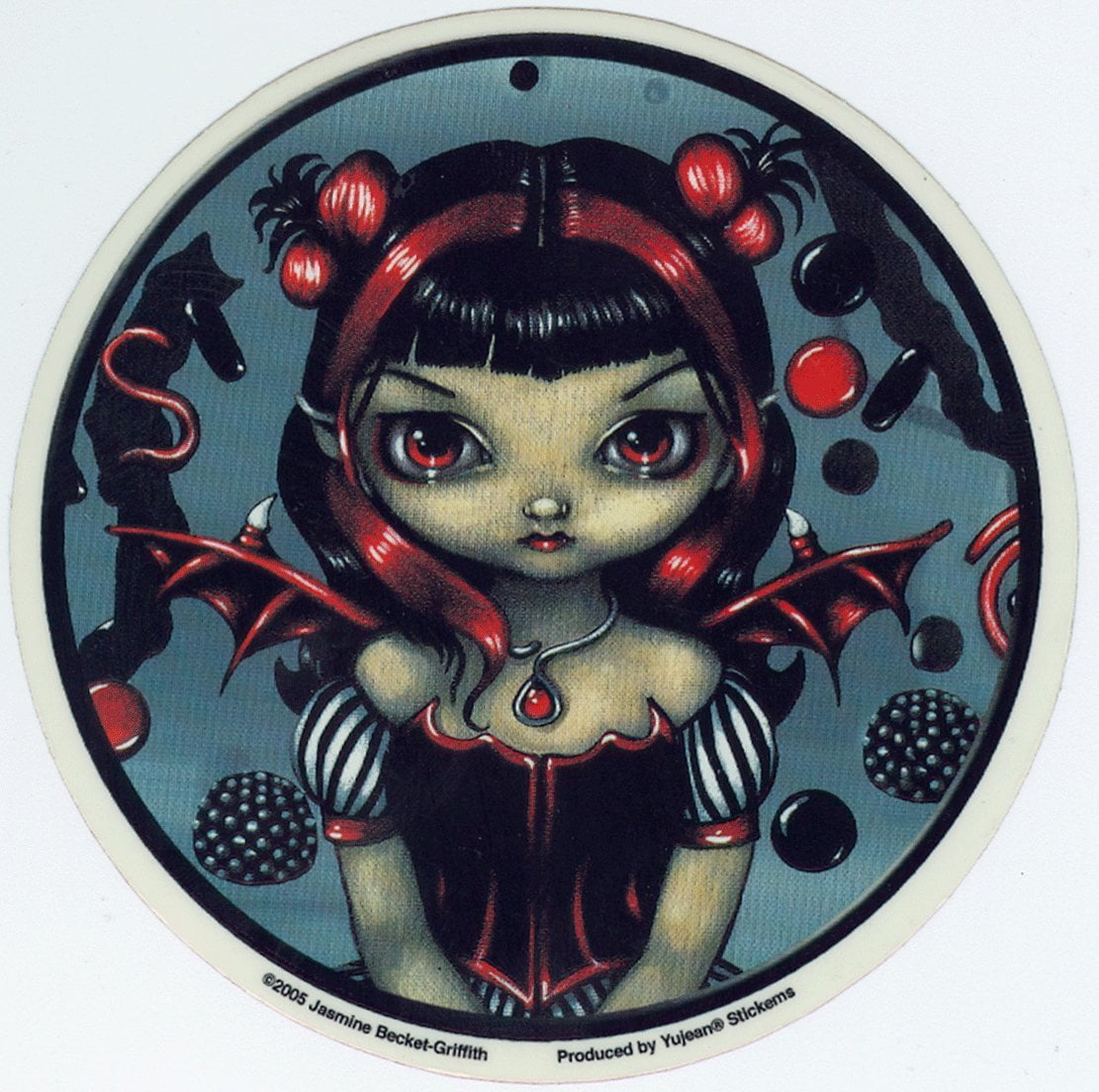 Yujean 'Jasmines Licorice Fairy' Decal/Sticker on Crystal Clear Backing. 