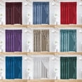 thumbnail image 3 of Gorgeous Home Linen Window Curtain 2 Panels 60 " Wide X 84" Length (each) Rod Pocket Floral Design With Attached Valance Sage Green Color, 3 of 5