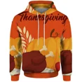 thumbnail image 3 of Sudadera con capucha para hombre del Día de Acción de Gracias Sudadera con capucha de hoja de arce Sudadera con capucha para hombre Sudadera con capucha de calabaza Pavo Ropa para hombre duradera y as, 3 of 5
