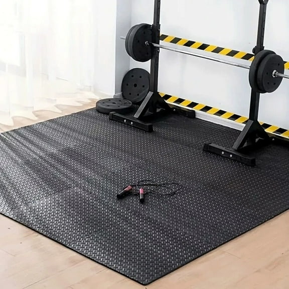 JQDWMDLX 4pcs High Density EVA Foam Exercise Mat Set, Interlocking PVC Tile, Thick, Durable, Non-Slip Surface Floor Suitable for Home Gym, Fitness, Game Room, Yoga, Aerobics, Mixed Martial