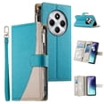 thumbnail image 2 of Funda cartera GANGXUN para Xiaomi Redmi 14C 4G , cuero PU con tarjetero, cremallera, correa de mano, soporte y protección 1050°, 2 of 6
