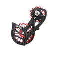 thumbnail image 4 of Oversized Ceramic Bearing Rustproof Pulley Rear Derailleur Cage Wear-resistant Hub Guide Wheel Kit Bike Accessories Outdoor Black/Red SD3, 4 of 7