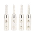 thumbnail image 3 of Banana Plug,4pcs BA1417 BFA Banana Speaker BFA Banana Plug BFA Banana Connector High-Precision Functionality, 3 of 14