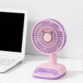 thumbnail image 4 of Rewenti Candy Color Mini Desktop Fan Usb Rechargeable, Small Desk Fan for office Home Summer Cooling Gift, 4 of 5