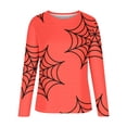 thumbnail image 3 of 2023 Chandail en Molleton Mode pour Femmes 50 % de Réduction Liquidation Chandail en Molleton Classique Imprimé Halloween Col Rond Manches Longues Ample, 3 of 4
