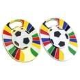 thumbnail image 2 of Llavero abridor de botellas Trofeo de Fútbol con balón giratorio, regalo de fútbol americano y imán de cocina para hombres, 2 of 9