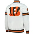 thumbnail image 3 of Men's-Starter  White Cincinnati Bengals Scout Full-Snap Varsity Jacket, 3 of 3