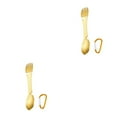 thumbnail image 4 of Wweixi Spork en Acier Inoxydable Intégré Repas de Fruits Camping Or 2Set, 4 of 6