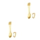 thumbnail image 4 of Spork multifuncional Naiovety 5 en 1 de acero inoxidable dorado 2piezas, 4 of 6