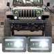 thumbnail image 3 of Gwong Autos 2 unids LED Faro Multifuncional HI / LO HIVE PC 6500K Anti-Flicker DRL Señal de giro Faro para la luz cuadrada 4x6 Todos los modelos Gwong 24018269, 3 of 6