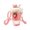 Red, variant on LSLJS Milk Tea Cup Style Bubble Machine with Light and Music, Automatic Bubble Blower Toy for Birthday, Bubble Liquid 120Ml