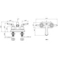 thumbnail image 2 of Builders Shoppe 2001BN/3220BN/4120BN RV Bathroom and Shower Faucet with Matching Hand Shower Combo Brushed Nickel Finish, 2 of 4